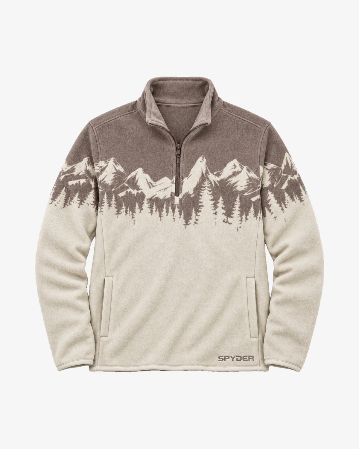 Men's Print Sherpa Quarter-Zip