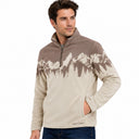 Men's Print Sherpa Quarter-Zip - Bone