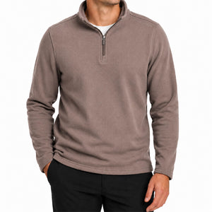 Men's Corduroy Fleece Quarter-Zip - Timber