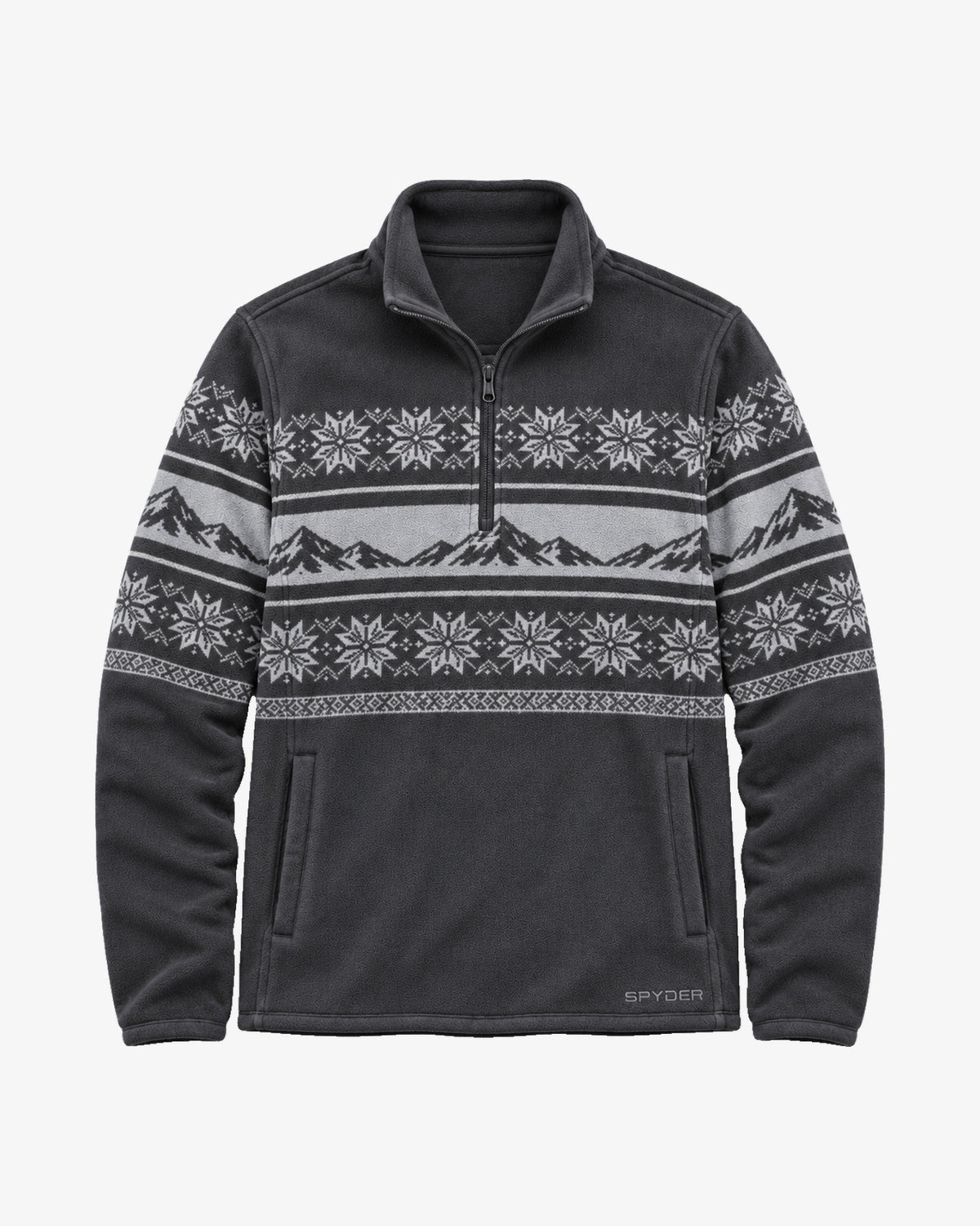 Men's Print Sherpa Quarter-Zip