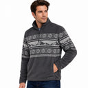 Men's Print Sherpa Quarter-Zip - Polar