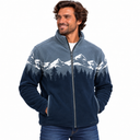 Men's Print Sherpa Full-Zip - Dark Navy