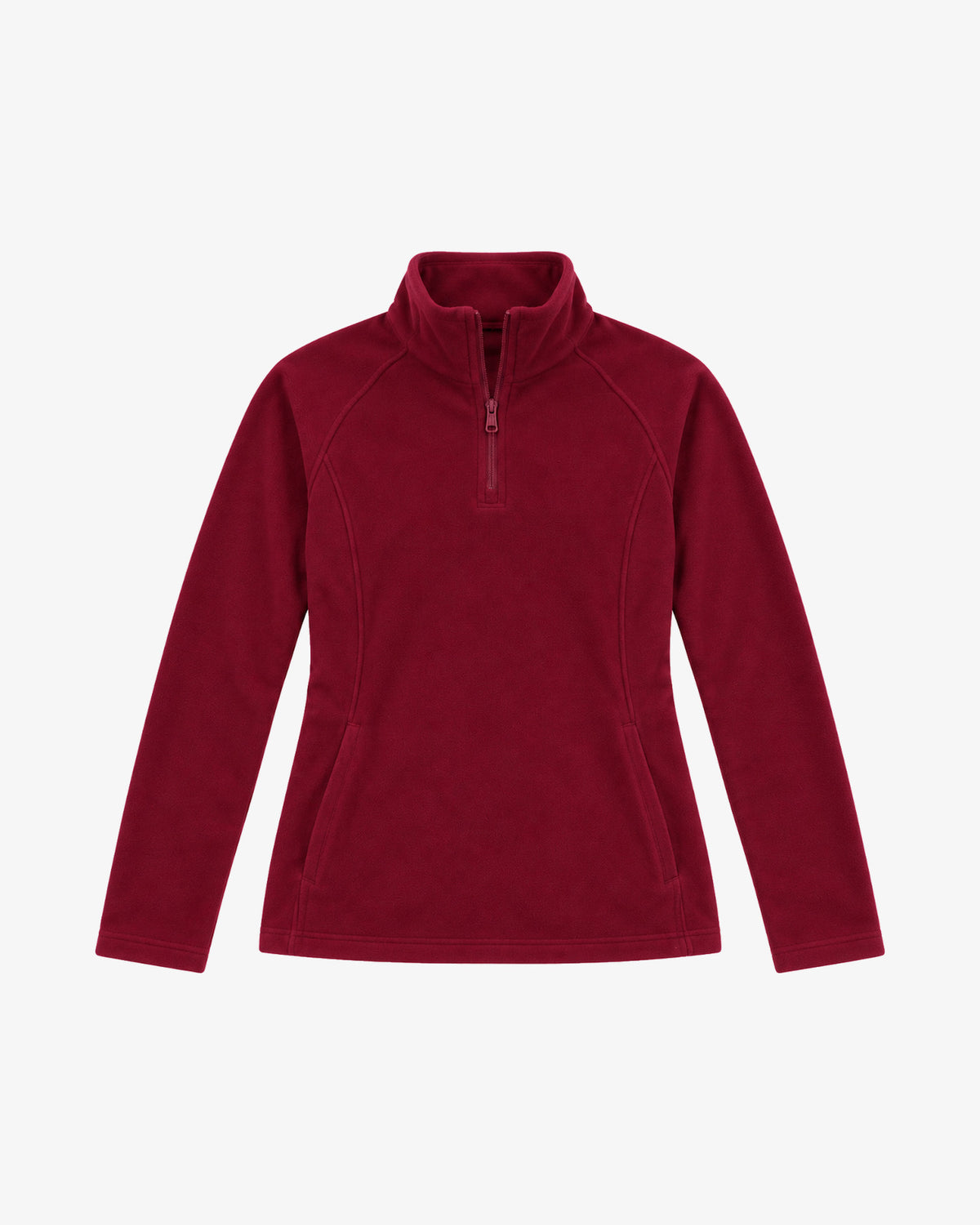 Women's Cashmere Fleece Quarter-Zip - Wine