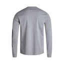Mens Split Logo Long Sleeve - Heather Grey