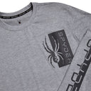 Mens Split Logo Long Sleeve - Heather Grey
