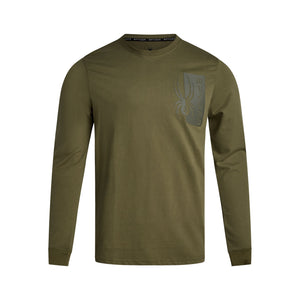 Mens Split Logo Long Sleeve - Sage