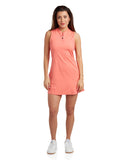 Womens Quarter Zip - Peach Bud