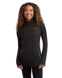 Womens Performance Quarter Zip - Black