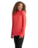 Womens Performance Quarter Zip - Cayenne