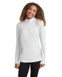 Womens Performance Quarter Zip - White