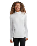 Womens Performance Quarter Zip - White