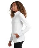 Womens Performance Quarter Zip - White