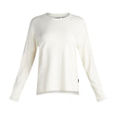 Womens Crew Hi-Low Long Sleeve - Oatmeal