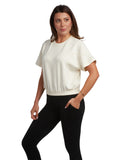 Womens Harmony Boxy Tee - Pearl